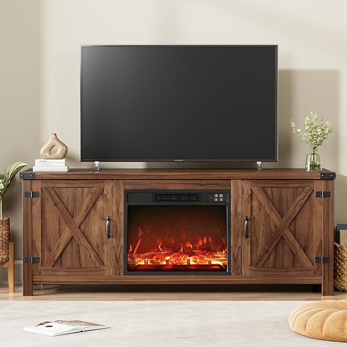 YESHOMY Fireplace TV Stand by SearchallYESHOMY