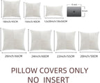 Fancy Homi 2 Packs Cream White Decorative Throw Pillow Covers 22x22 Inch - Image 7