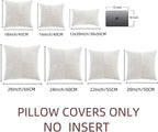 Fancy Homi 2 Packs Cream White Euro Decorative Throw Pillow Covers 28x28 Inch - Image 7