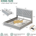 LARMACE King Size Bed Frame - Image 2