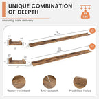 FLYJOE Floating Picture Ledge Shelves - Image 3