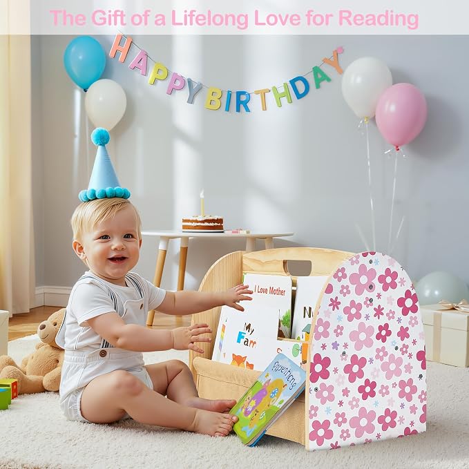 Toddler Bookshelf Double-Sided - Image 7