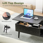 OLIXIS Wood Lift Top Coffee Table - Image 4