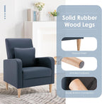 COLAMY Mid-Century Modern Upholstered Accent Chair - Image 4