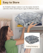 RELEANY Washable Area Rug, Square 6'x6', Water Repellent, Pet Friendly - Image 4