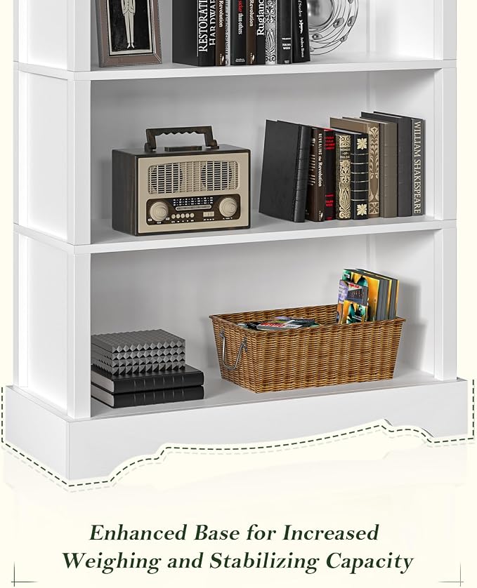 TVU 5-Tier Wooden Bookshelf, 31.5" W x 65" H ×9.9" D Bookshelf - Image 9