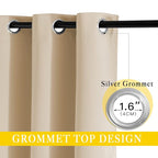 NICETOWN Sliding Door Blinds Window Treatment, Privacy Thermal Drapes - Image 2