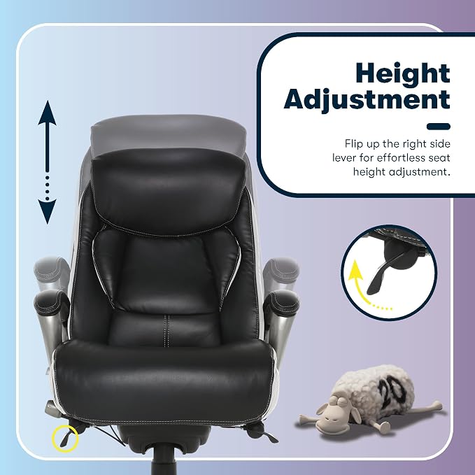 Serta® Lautner Executive Home Office Desk Chair, Ergonomic High-Back - Image 9