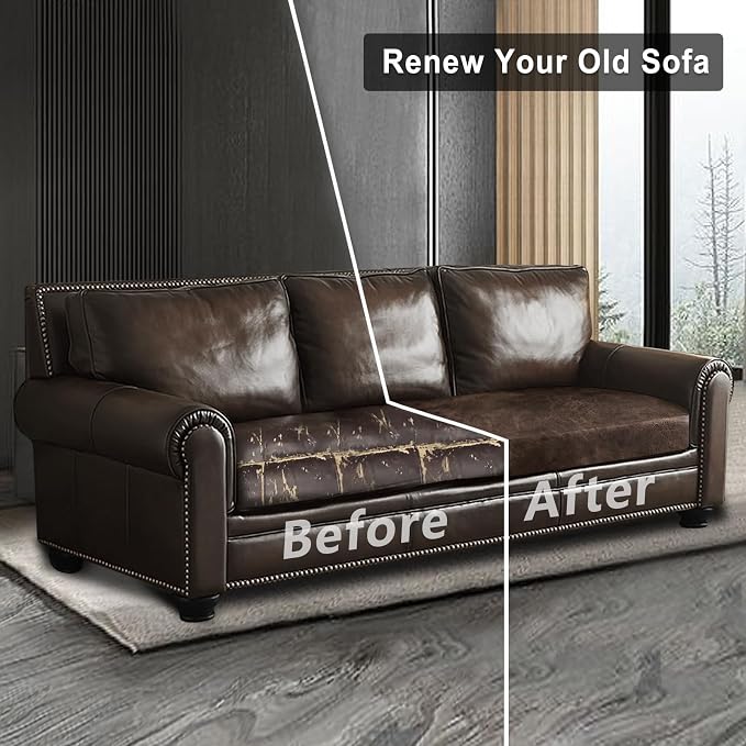 ANARACHON Leather Look Couch Cushion Covers Sofa Seat Slipcovers Sets Couches - Image 7