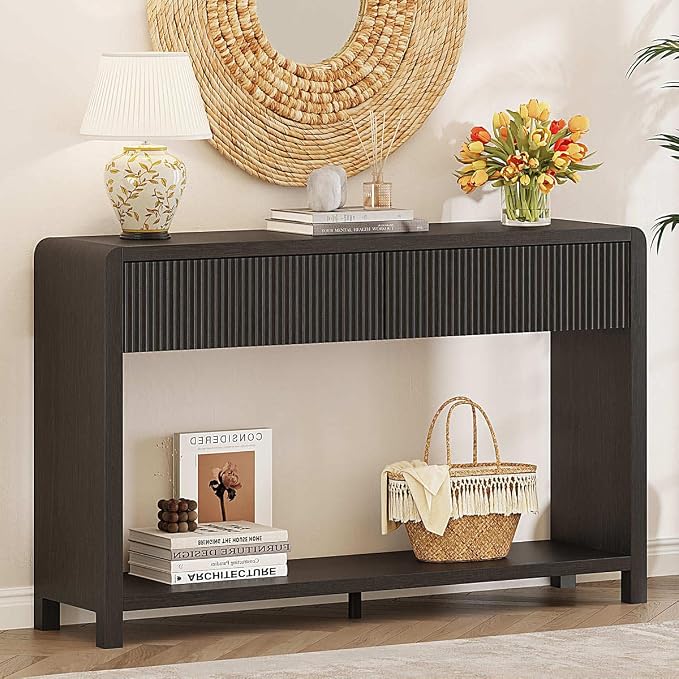 FATORRI Console Table for Entryway, Modern Sofa Table - Image 9