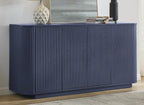 LKTART 64" Buffet Cabinet with Storage, Modern Fluted Accent Sideboard Media by LKTART