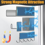 Magnetic Spice Rack for Refrigerator, 10 Pack 100% Metal Strong Magnet Shelf - Image 3