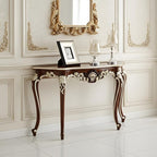 Vintage French Console Table, Wood Entryway Table - Image 7