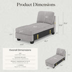 Belffin Modular Sectional Sleeper Sofa Bed - Image 2