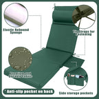 Wenqik 2 Pcs Outdoor Chaise Lounge Cushion - Image 3
