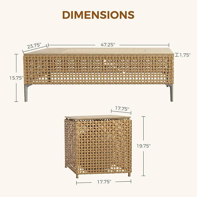 Grand patio 8-Piece Patio Furniture Set - Image 5