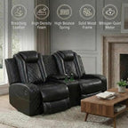 Power Recliner Sofa Set with LED Lights, Includes a Manual Loveseat and a 3 - Image 7