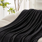 Exclusivo Mezcla Soft Waffle Fleece Bed Blanket King Size, Cozy Flannel - Image 5