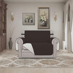 Easy-Going Reversible Couch Cover, Oversized Chair, Chocolate/Ivory | Machine - Image 2