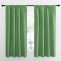 NICETOWN Bedroom Curtains Blackout Draperies, Froest Green, 1 Pair, 34-inch W x by NICETOWN