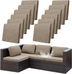 CALBODE 12Pcs Outdoor Stretch Cushion Covers, Waterproof Outdoor Chair Cushion by CALBODE