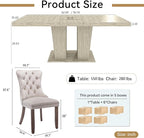 Henf 7 Pieces Extendable Dining Table Set - Image 3