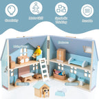 WOODMAM Foldable Wooden Dollhouse - Image 3