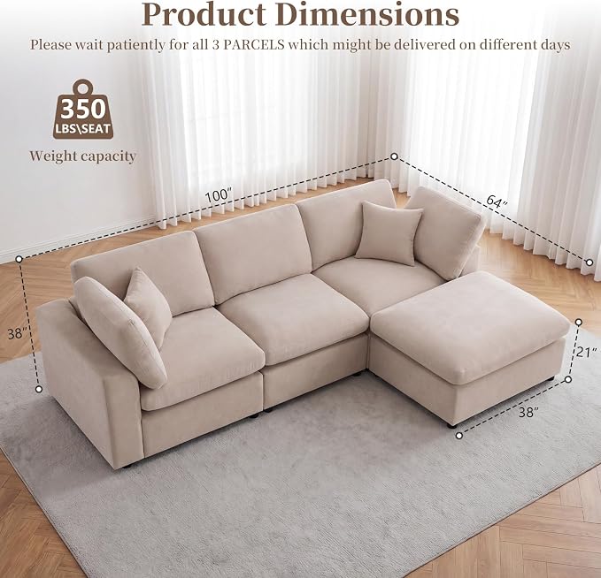 Modular Cloud Sectional Couches - Image 2