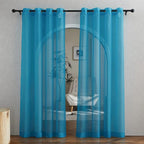 NICETOWN Bedroom Curtains for Windows 84 inch Length, Grommet Casual Voile Sheer by NICETOWN