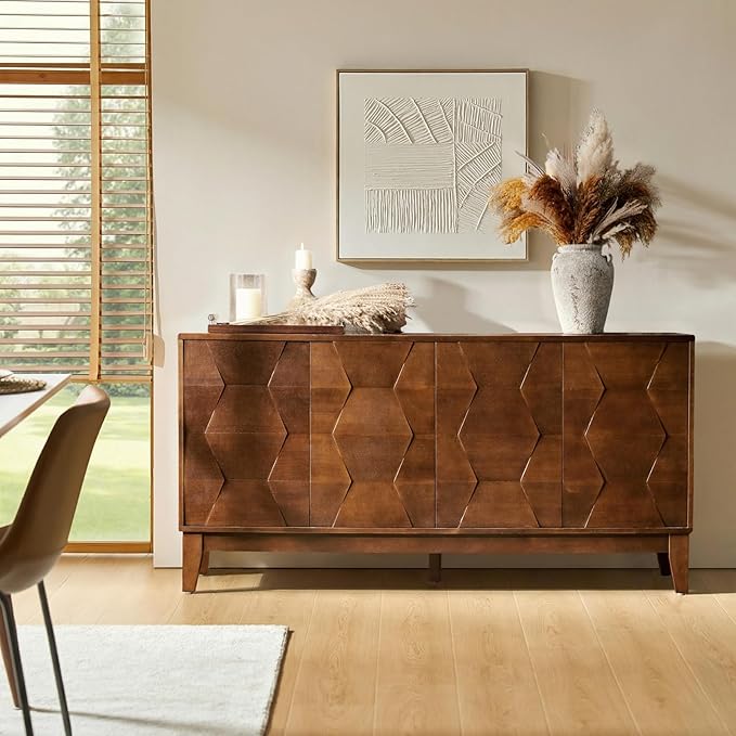 HULALA HOME Mid Century Sideboard Buffet Cabinet by HULALAHOME