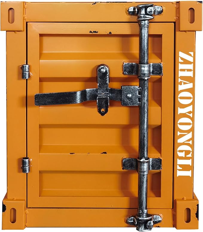 ZHAOYONGLI-End Tables Industrial Wind Bedside Table, Container Style Locker by ZHAOYONGLI-EndTables