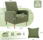 COLAMY Mid-Century Modern Upholstered Accent Chair - Image 2