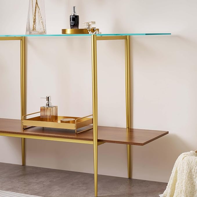 LumFurn Extra Large Glass Console Table - Image 6
