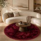 EasyJoy Faux Sheepskin Rug, Fluffy Faux Fur Rug, Ultra Soft Shag Area Rug - Image 3