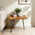 Live Edge Side Table, Solid Wood End Table by Unknown