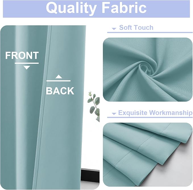Simplebrand Aqua Blackout Curtains - Image 3
