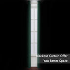 Dark Green Blackout Curtains/52 x 84 Inch Long/Set of 2 Curtain Panels/Thermal - Image 4