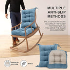 Lokex Rocking Chair Cushion Only, Tufted Non-Slip Comfortable Rocking Chair - Image 6