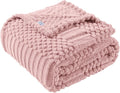 Pink Throw Blanket by LUSSENAHOME