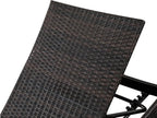 79'' Outdoor Wicker Reclining Lounge Chair Long Reclining Chaise Lounge Set - Image 6