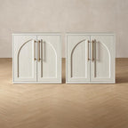 mopio Blake Storage Cabinet, Small Modular Accent Display Sideboard Buffet by MopioInc