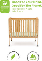 Delta Children Folding Portable Mini Baby Crib - Image 3
