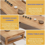 Japanese Style Vintage Rectangular Tea Table Low Floor Table - Image 4