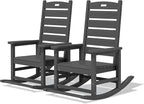 SERWALL Outdoor Rocking Chair Set of 2, Oversized Rocking Chair by SERWALL