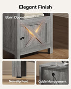 Marsail Farmhouse Nightstand, Wood Bedside Table - Image 7