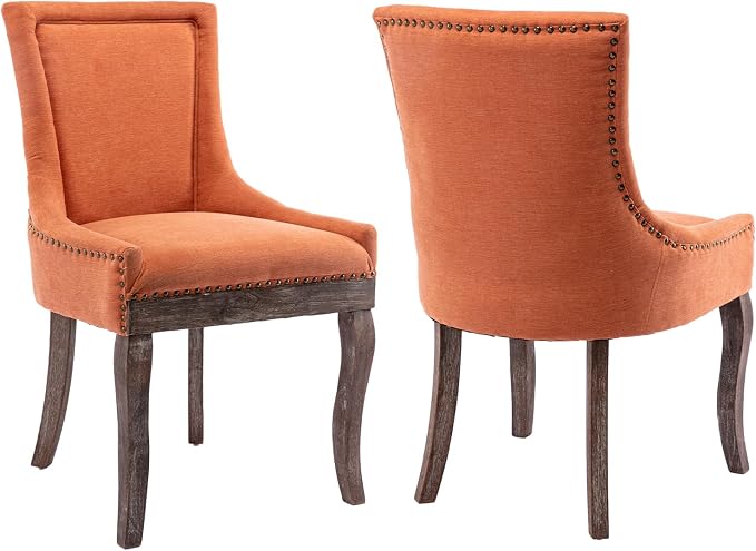 Modern Dining Chairs Set of 2, High Back Dining Chairs Side Chairs by MZDOO