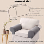 Sofa Arm Chair Covers, Couch Armrest Armchair Covers, Stretch Anti-Slip - Image 3