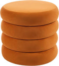 Flouki 19.5" Storage Ottoman Round, Vanity Stools by Flouki