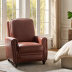 HULALA HOME Genuine Leather Manual Recliner Chair - Image 8