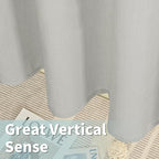 72 inch Linen Curtains for Bedroom, 52 x 72 Inch, Light Grey | Grommet - Image 6